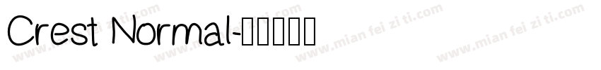 Crest Normal字体转换
